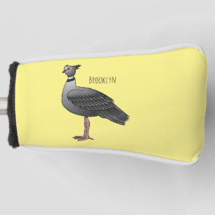 Southern screamer bird cartoon illustration golf head cover