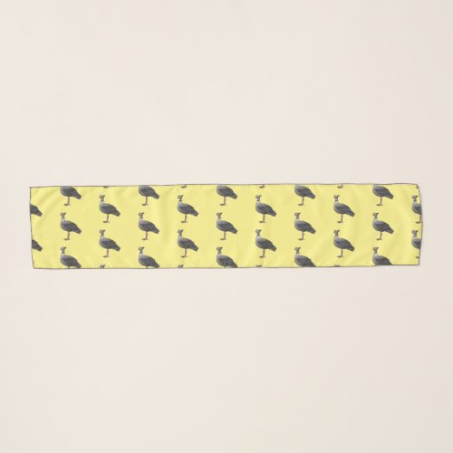 Southern screamer bird cartoon illustration   scarf