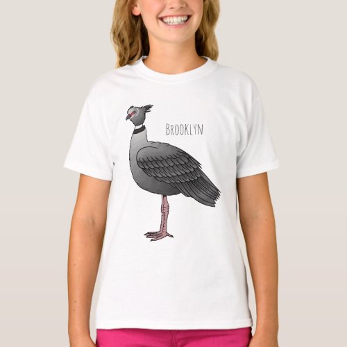 Southern screamer bird cartoon illustration T_Shirt