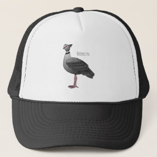 Southern screamer bird cartoon illustration trucker hat