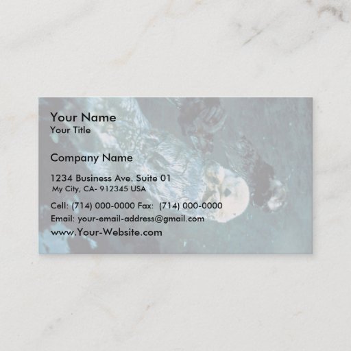 Customizable Southern Sea Otters Business Cards