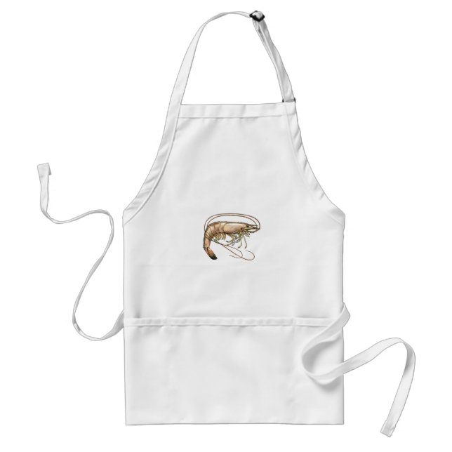Southern Shrimp Art Adult Apron (Front)