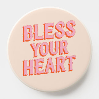 Southern Snark: Bless Your Heart (pink & orange) PopSocket