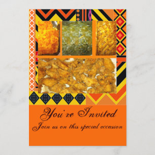 Southern Soul Food,Chicken,greens,mac &chesse,c... Invitation