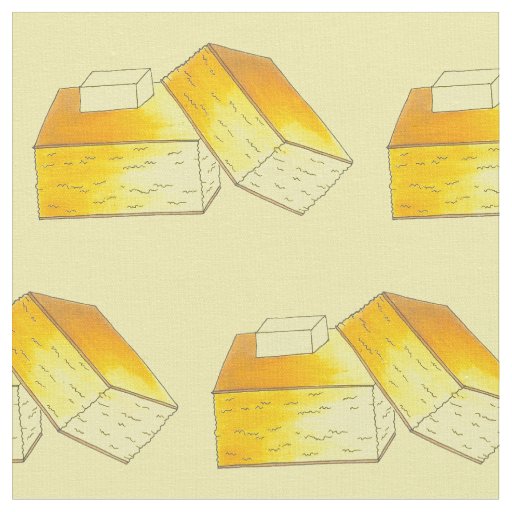 Southern Soul Food Cornbread Corn Bread Butter Fabric