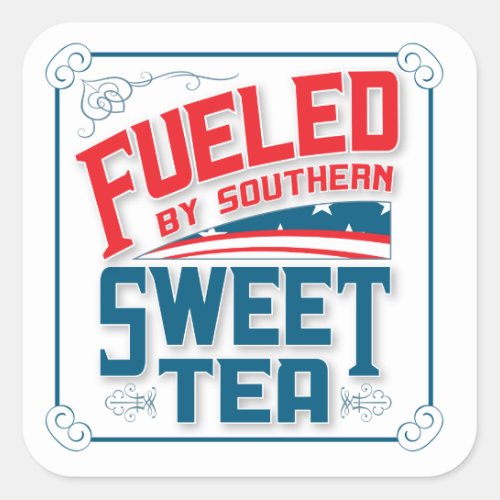 Southern Sweet Tea Square Stickers