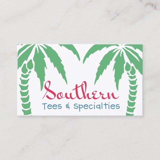 Southern Tees and Specialties Business Card (Front)