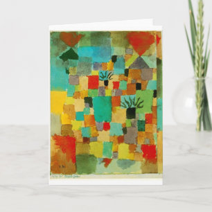 Southern (Tunisian) gardens by Paul Klee Card