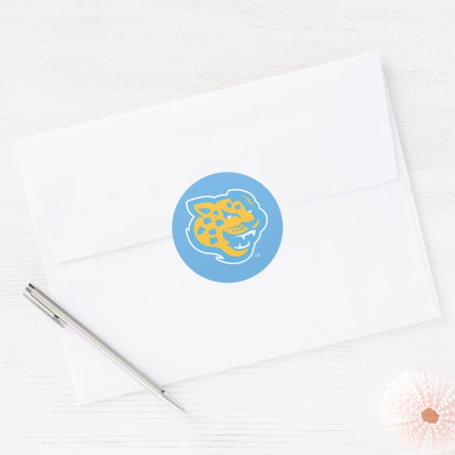 Southern University Jaguars Classic Round Sticker (Envelope)