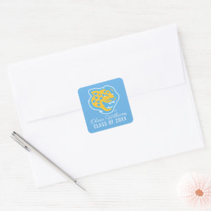 Southern University Jaguars   Graduation Square Sticker