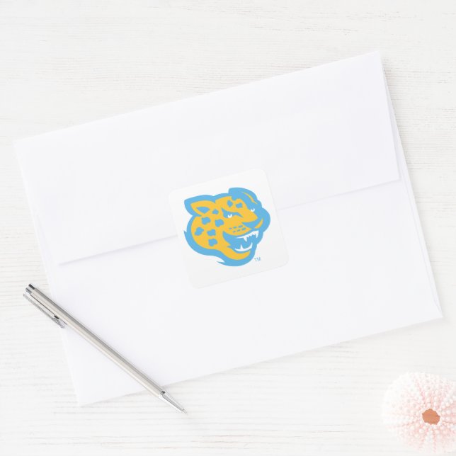 Southern University Jaguars Square Sticker (Envelope)
