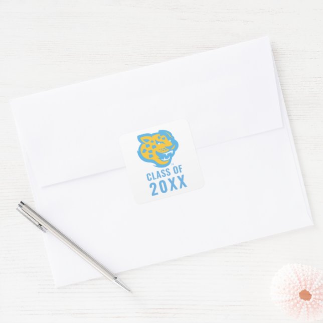 Southern University Jaguars Square Sticker (Envelope)