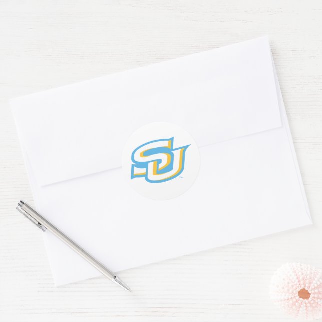Southern University SU Classic Round Sticker (Envelope)