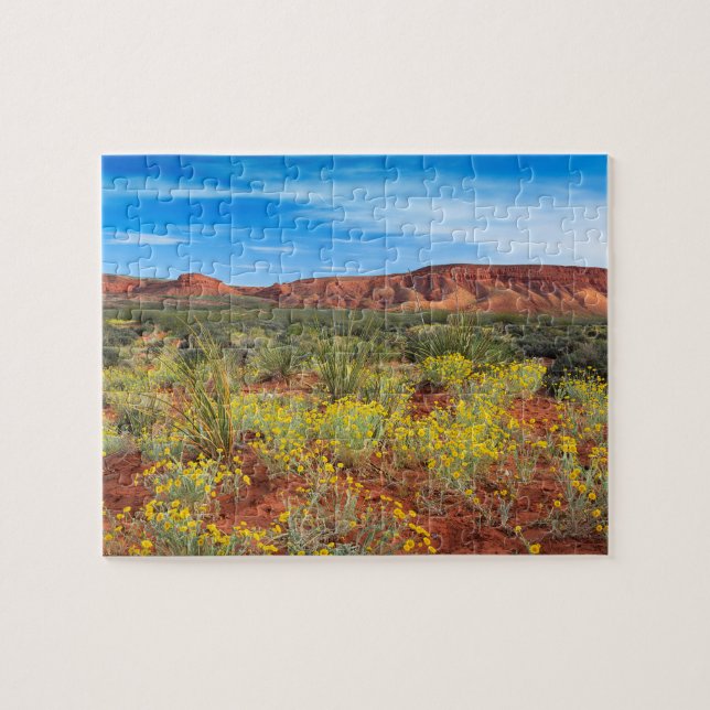 Southern Utah Desert Wildflowers Jigsaw Puzzle (Horizontal)