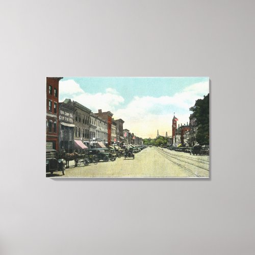 Southern View Down Main Street Canvas Print