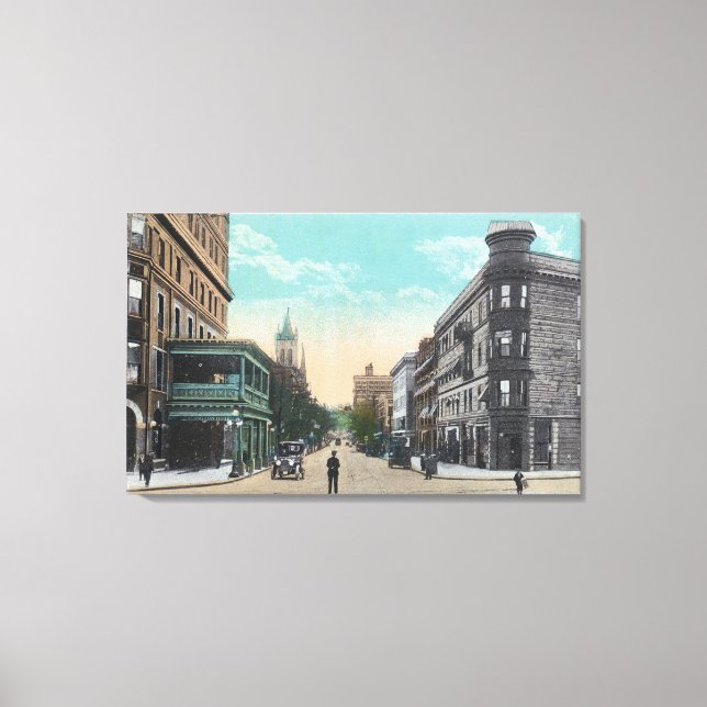 Southern View of Chenango St from Arlington Canvas Print (Front)