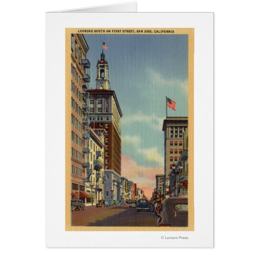 Southern View of First Street Cards (Front)