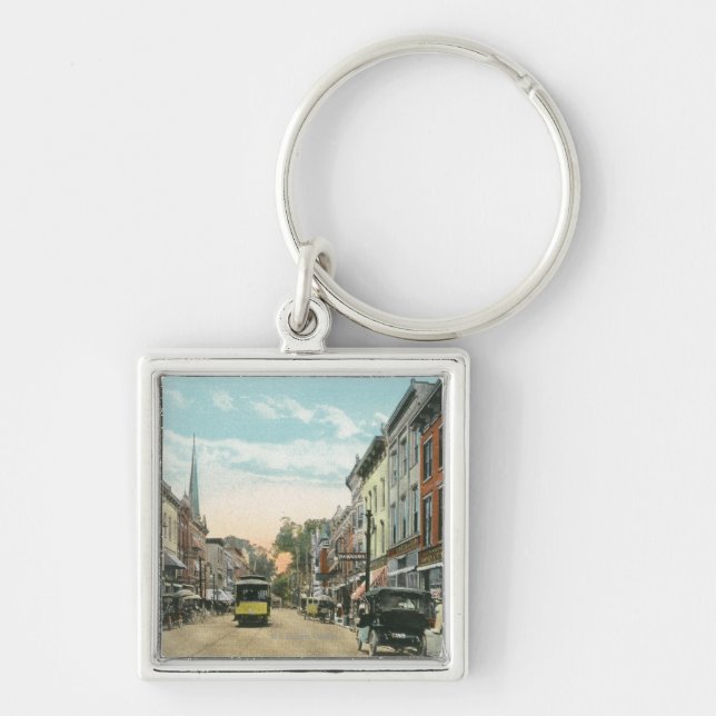 Southern View of Wall Street Keychain (Front)