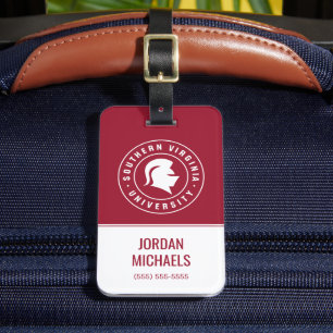 Southern Virginia University Knight Mascot Seal Luggage Tag