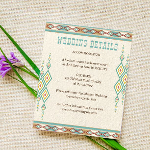 Southern western boho tribal wedding details