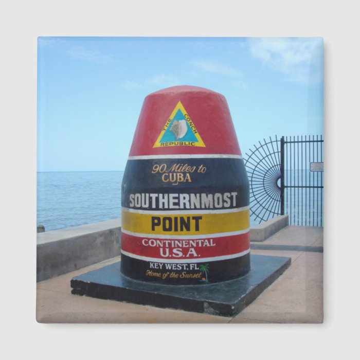 Southernmost Point Buoy Key West Florida Magnet