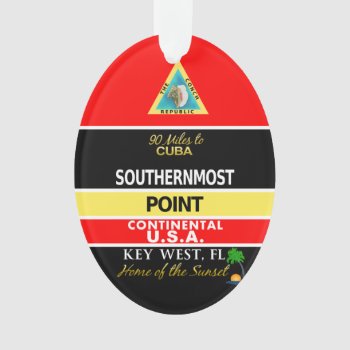 Southernmost Point Buoy Key West Ornament by BailOutIsland at Zazzle