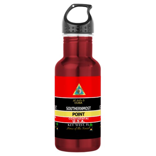 Southernmost Point Buoy Key West Water Bottle