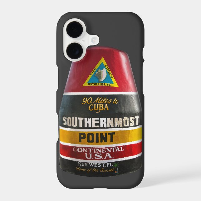 Southernmost Point Key West Iphone Case (Back)