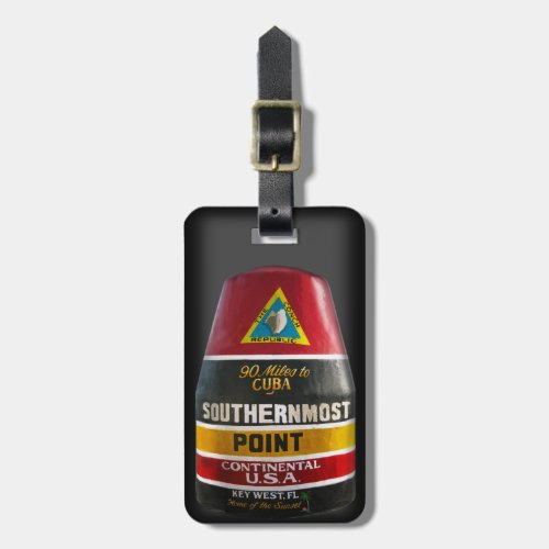 Southernmost Point Key West Luggage Tag