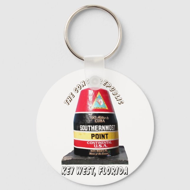 Southernmost Point Keychain (Front)