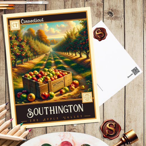 Southington Connecticut  Vintage Postcard