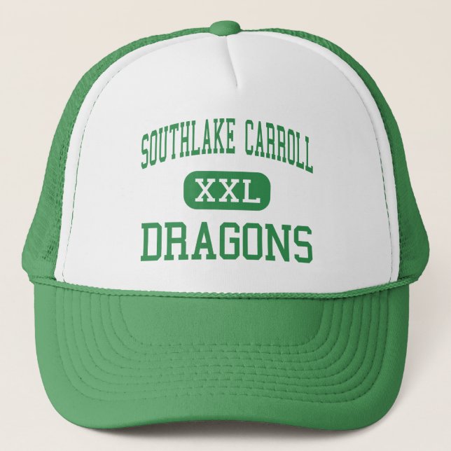 Southlake Carroll - Dragons - High - Southlake Trucker Hat (Front)