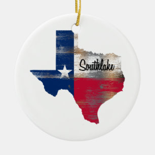 Southlake Texas Ceramic Ornament