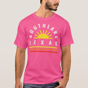 Southlake Texas Retro Vintage Stripes Sunset T-Shirt