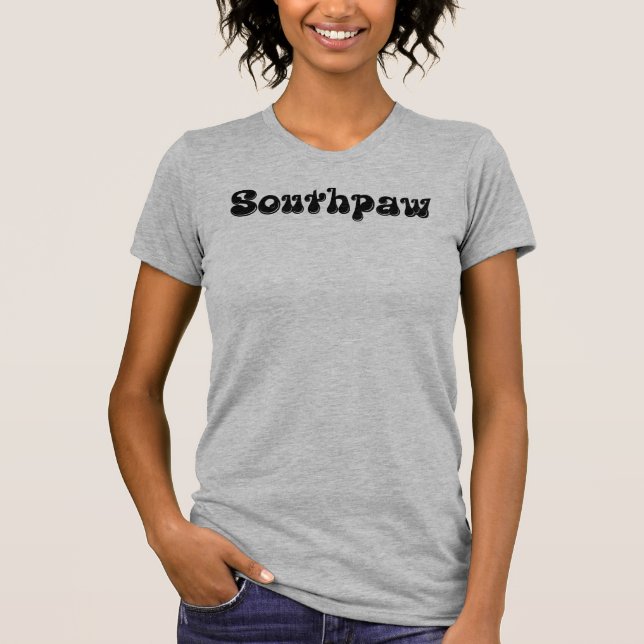 Southpaw Graffiti-style Typography T-Shirt (Front)