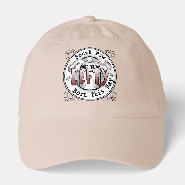 Southpaw Left Handed   hat (Front)