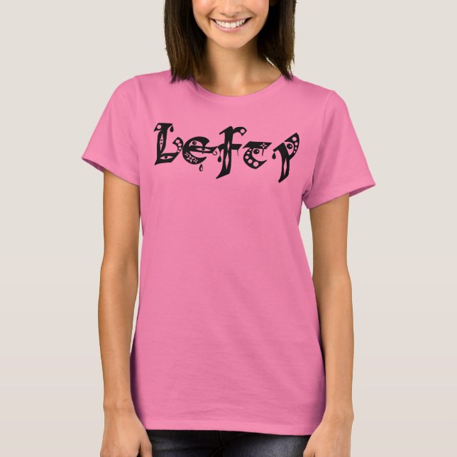 Southpaw Medieval Typography T-Shirt (Front)