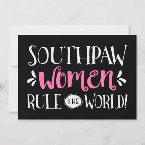 Southpaw Women Rule the World Card