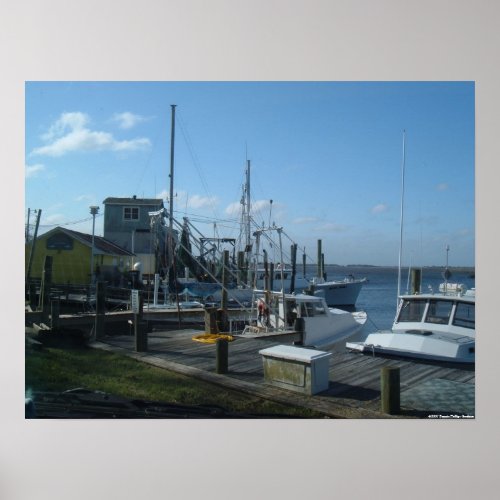 Southport North Carolina _ Fishing Boats 2005 Poster