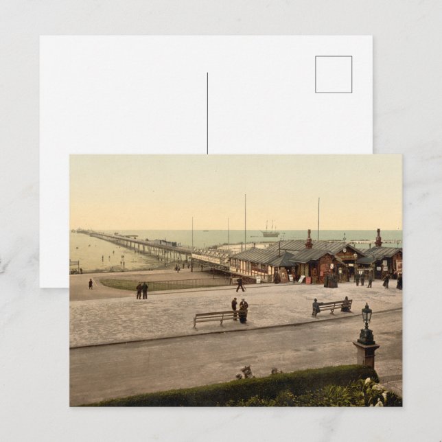 Southport Pier, Merseyside, England Postcard (Front/Back)