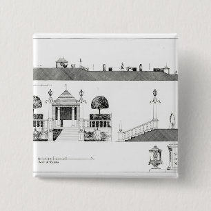 Southport: Section and Details of Upper Terrace an Pinback Button