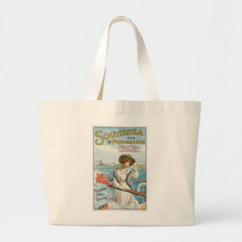 Southsea and Portsmouth Large Tote Bag