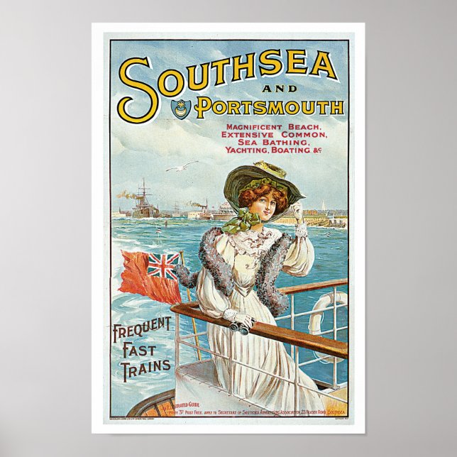 Southsea and Portsmouth Poster (Front)