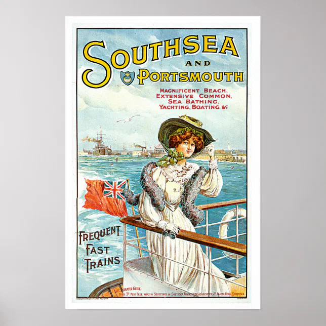 retro travel posters uk