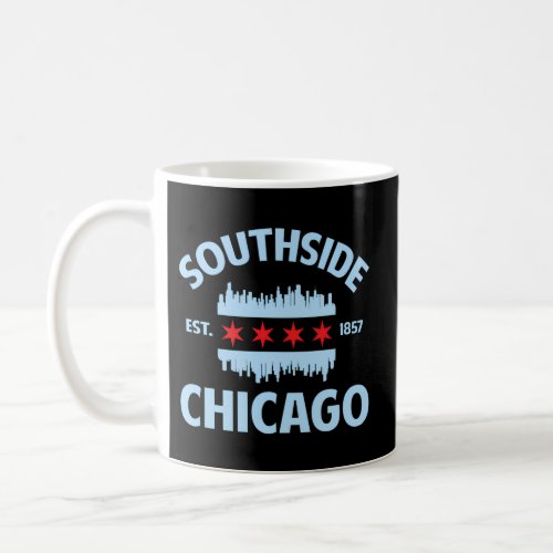 Southside Chicago Flag Skyline Coffee Mug