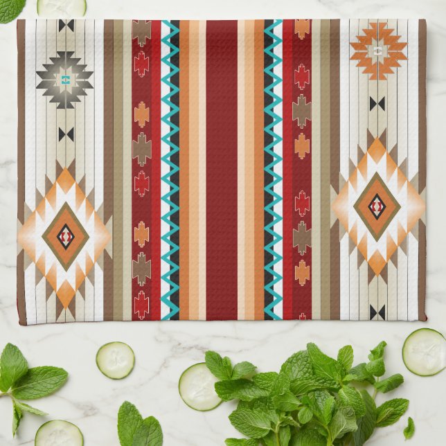 Southwest 2 - changeable towel color (Folded)