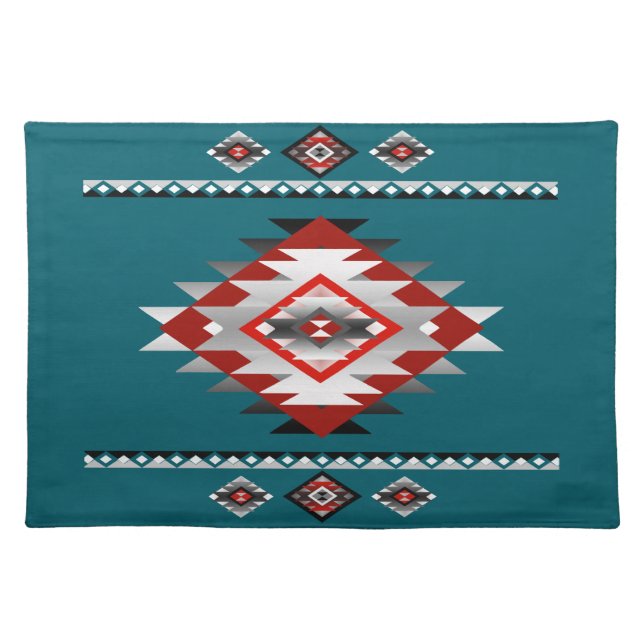 Southwest 5, changeable color cloth placemat (Front)