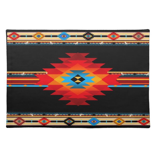 Southwest 7, changeable color cloth placemat (Front)