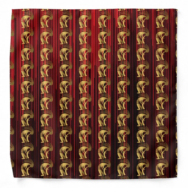 Southwest Abstract Kokopelli Bandana (Front)