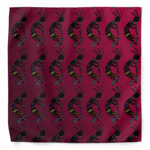 Southwest Abstract Kokopelli Bandana